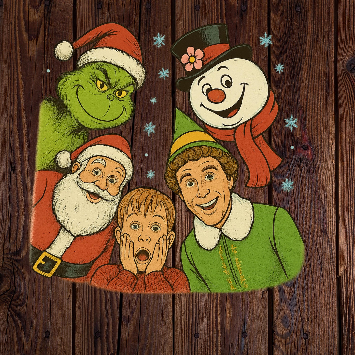 Christmas Movie Characters PNG | Funny Holiday Sublimation Design | Festive Digital Download for Shirts and Mugs