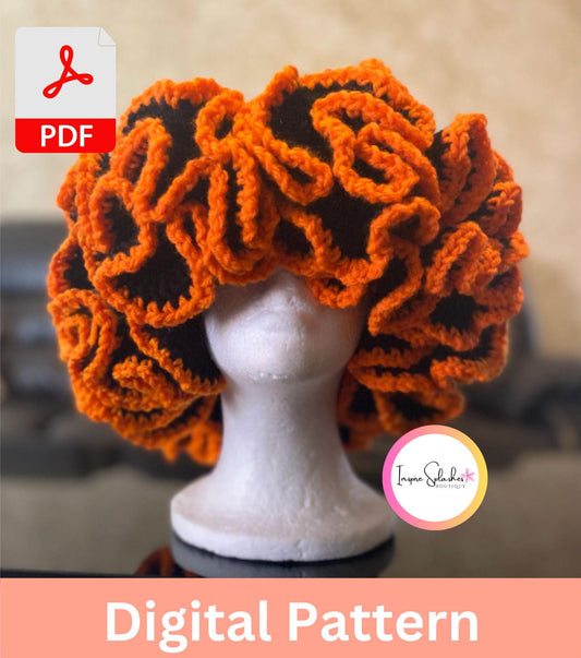 Crochet Ruffle Bucket Hat Pattern: Boho Festival Beanie (Digital PDF Pattern)