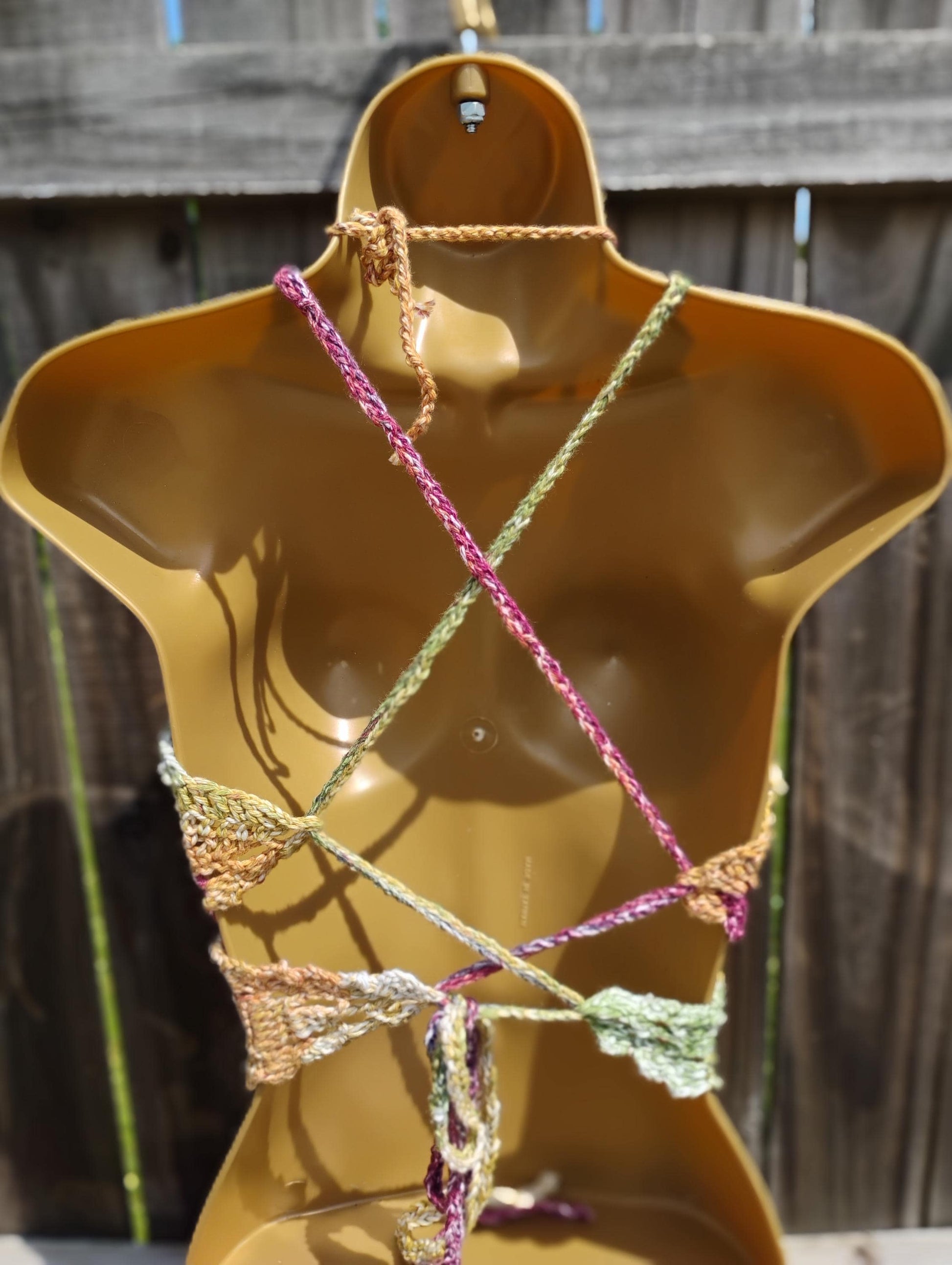 Digital Crochet Pattern PDF – Boho Butterfly Backless Crop Top