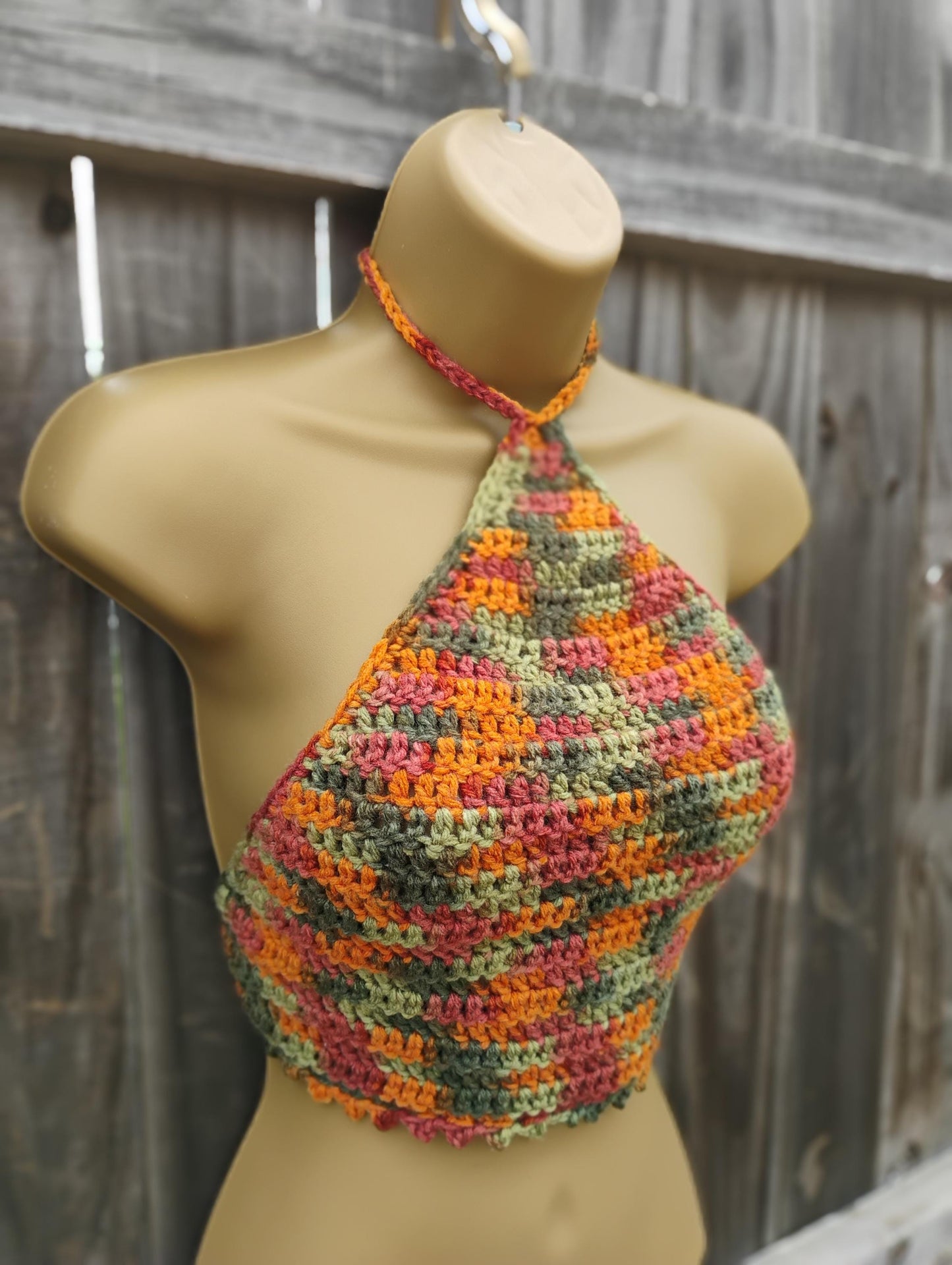 Digital Crochet Pattern – Summer Triangle Halter Wrap Top