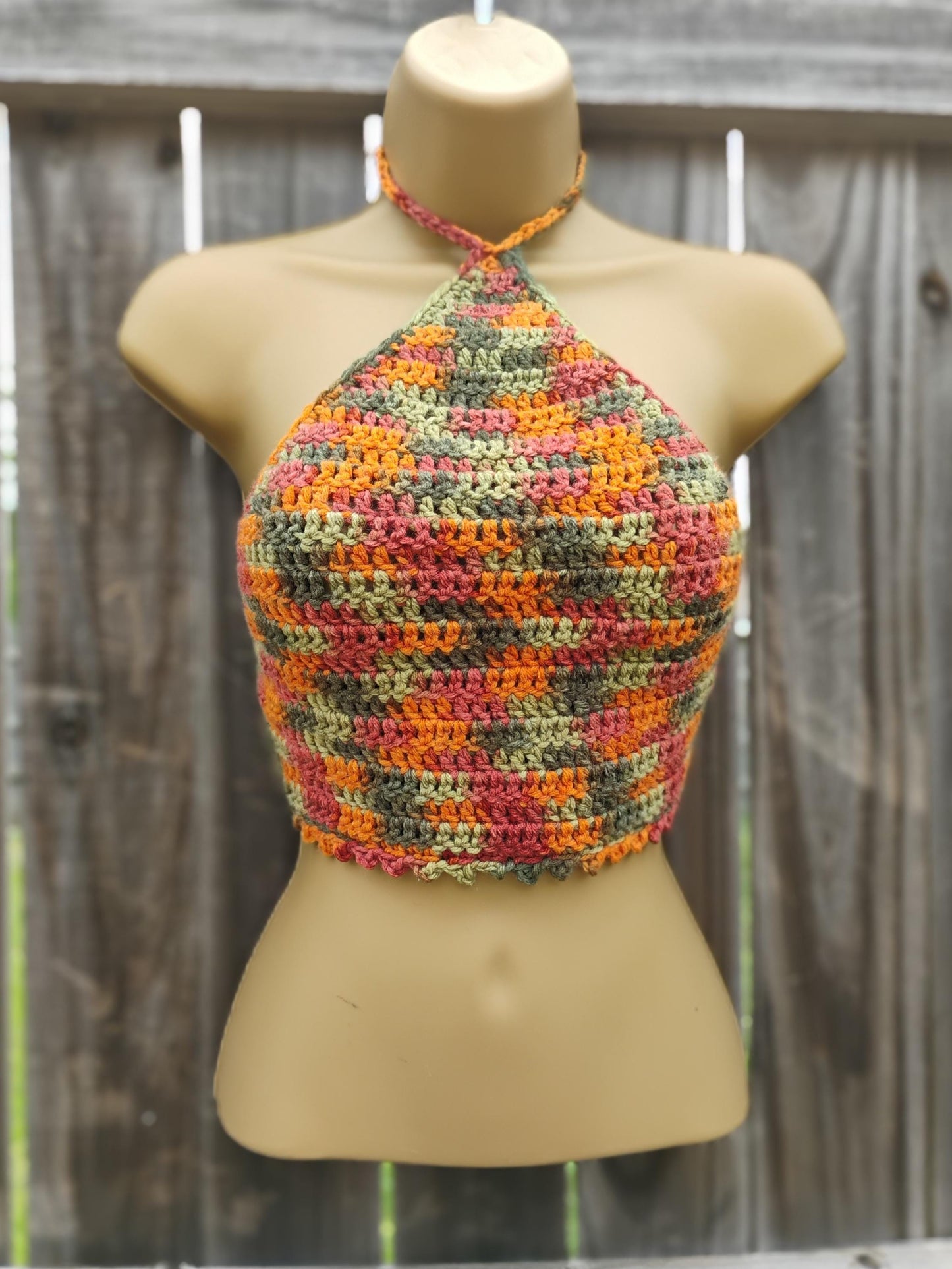 Digital Crochet Pattern – Summer Triangle Halter Wrap Top