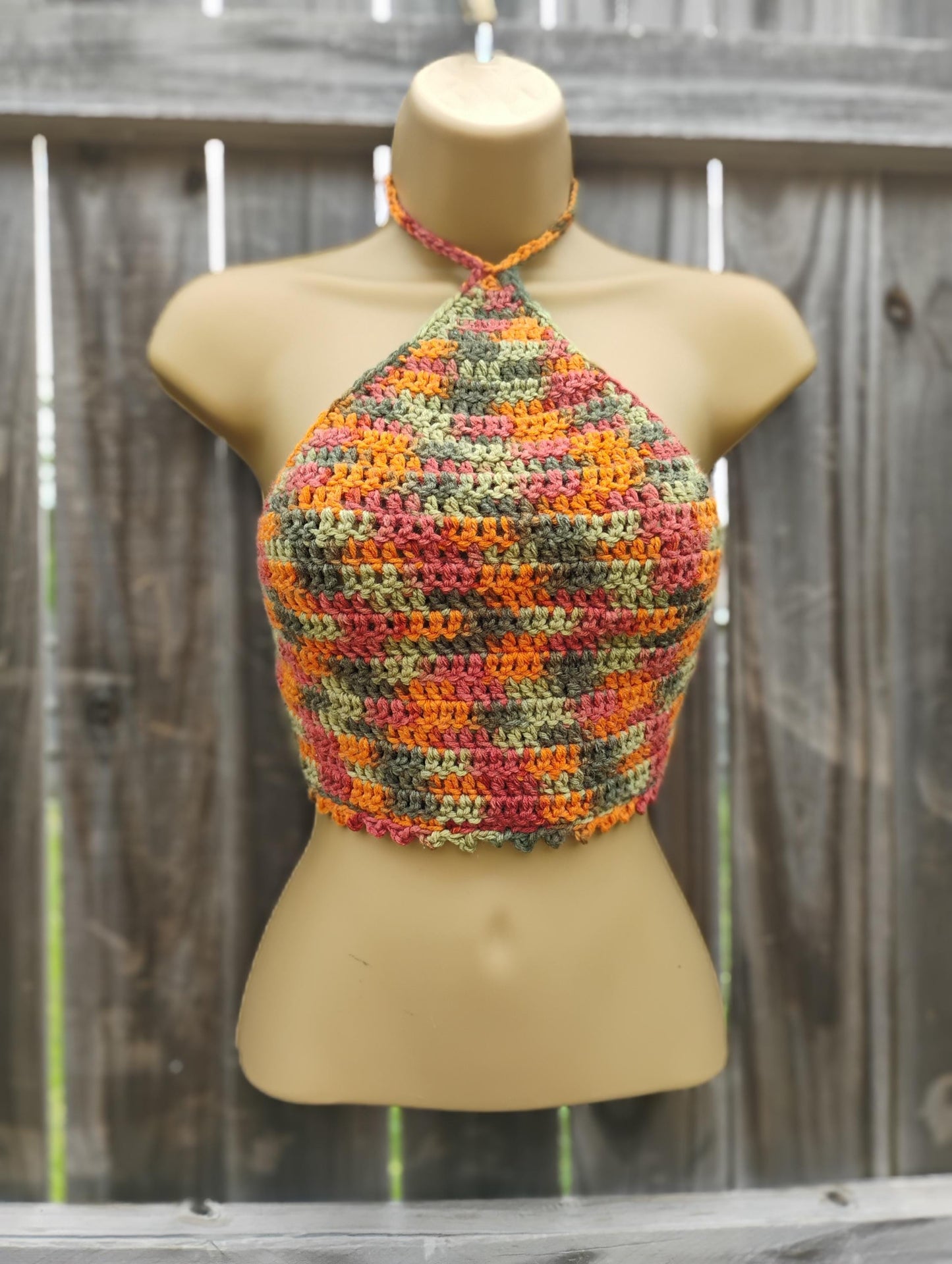 Digital Crochet Pattern – Summer Triangle Halter Wrap Top