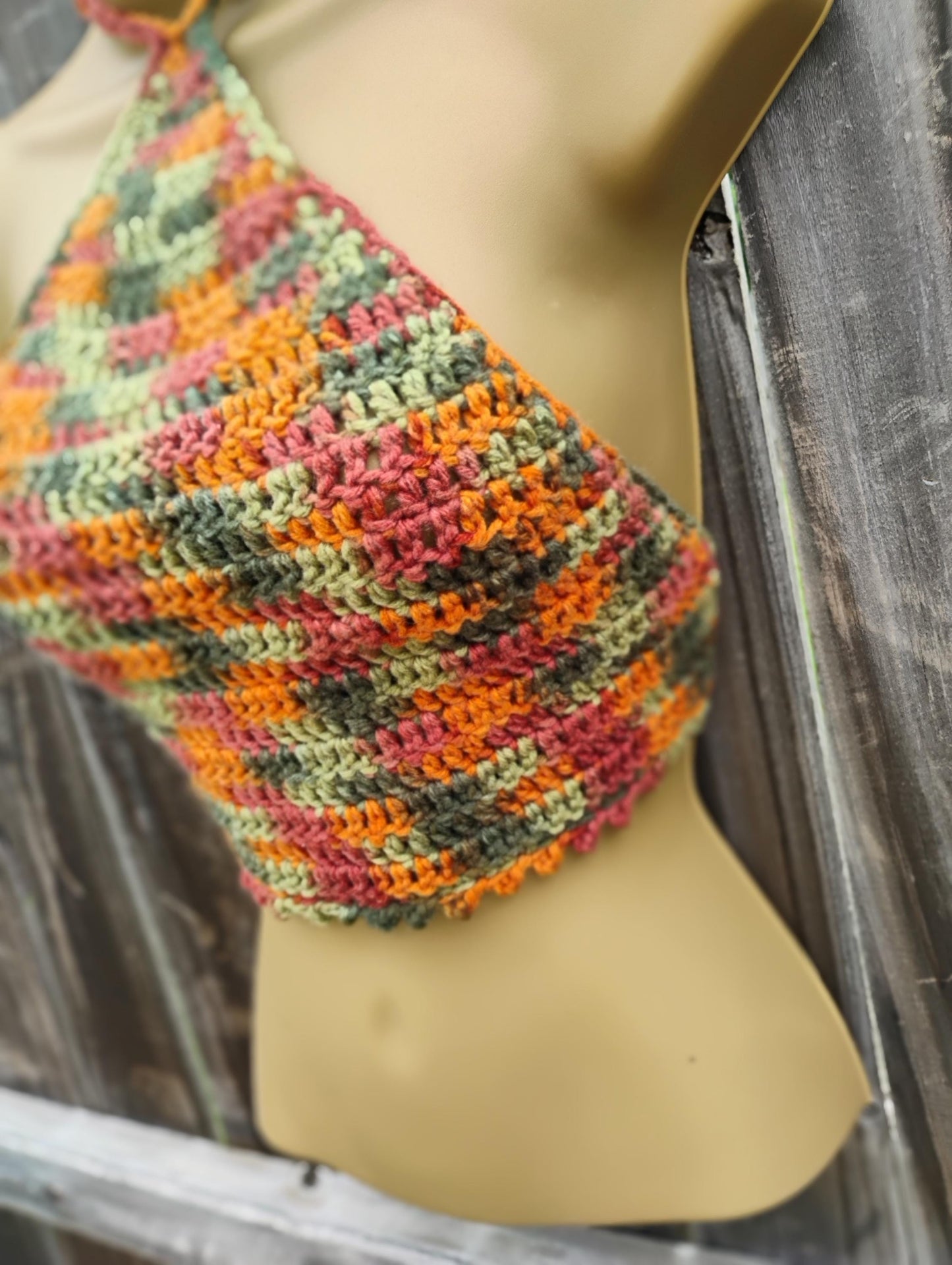 Digital Crochet Pattern – Summer Triangle Halter Wrap Top