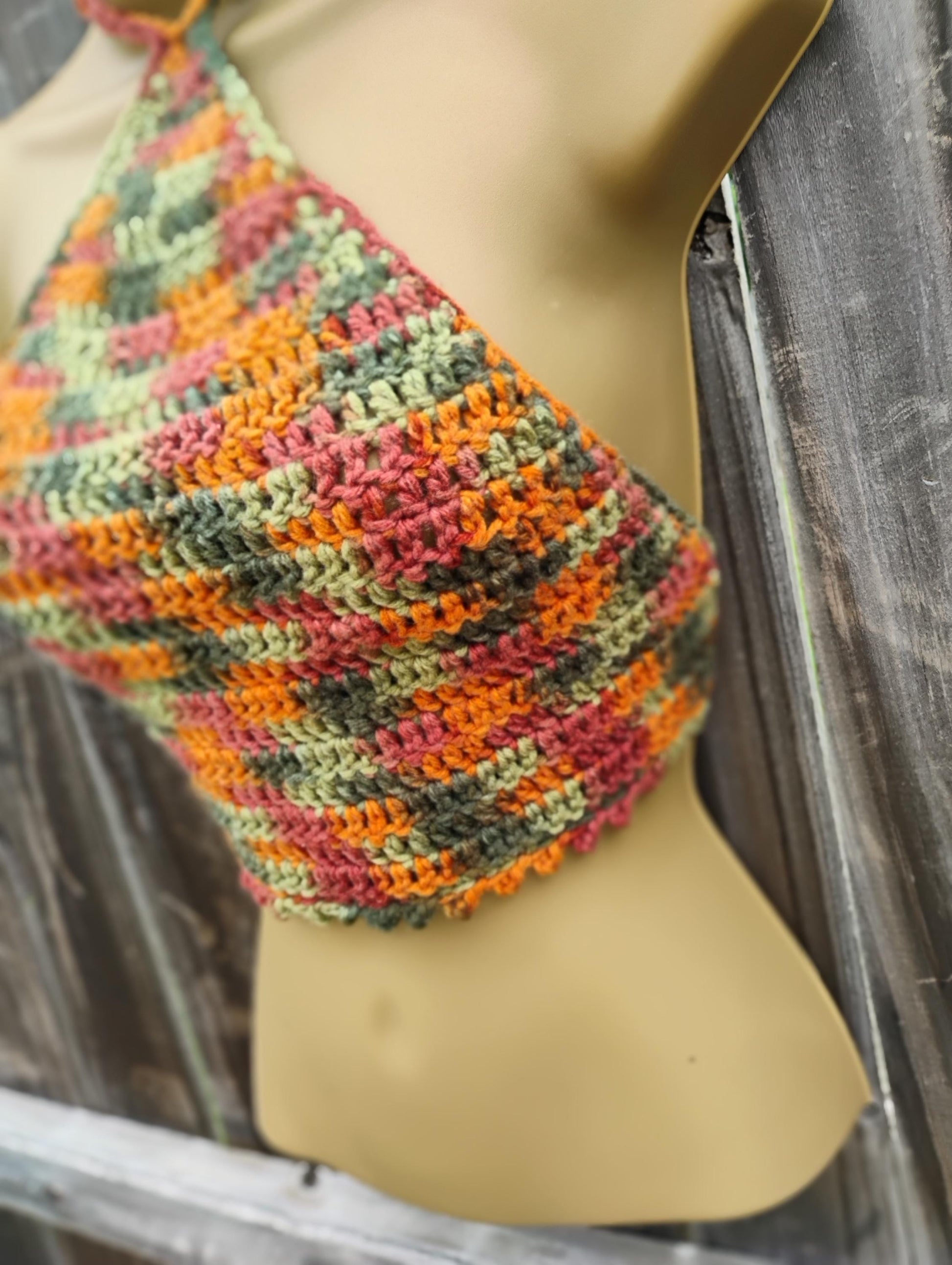 Digital Crochet Pattern – Summer Triangle Halter Wrap Top