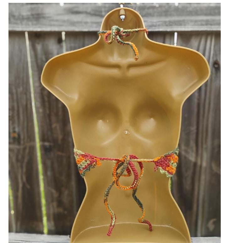 3 Digital Crochet Patterns – Halter Wrap, Butterfly Crop & Lacey Bralette