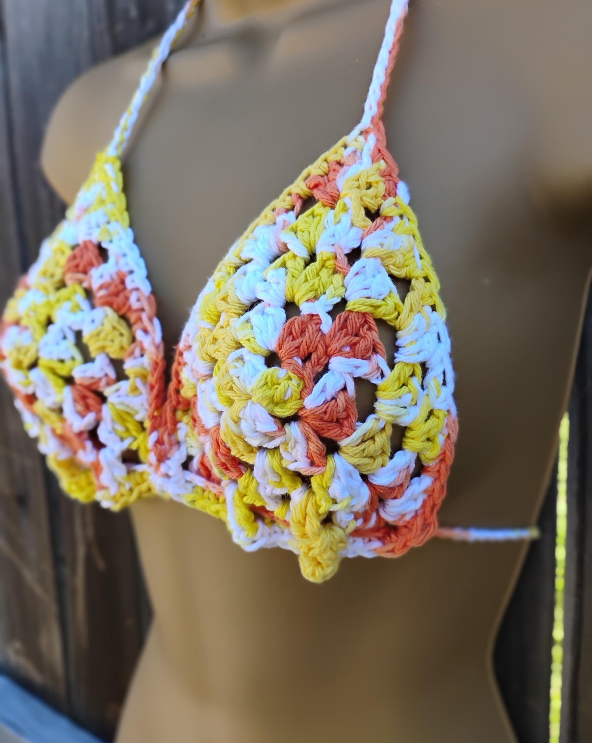 3 Digital Crochet Patterns – Halter Bikini, Butterfly Crop & Lacey Bralette