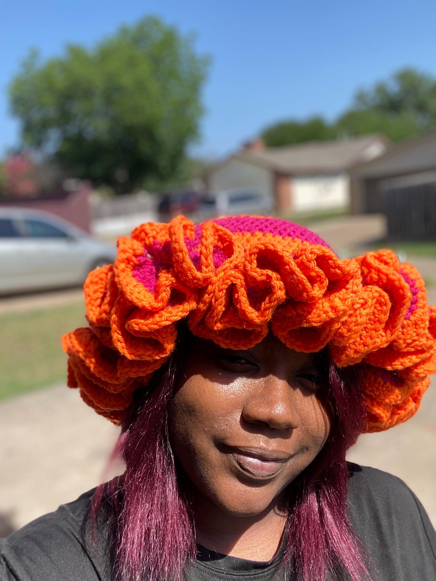 4 Digital Crochet Patterns – Ruffle Beanie & Bucket Hat Bundle