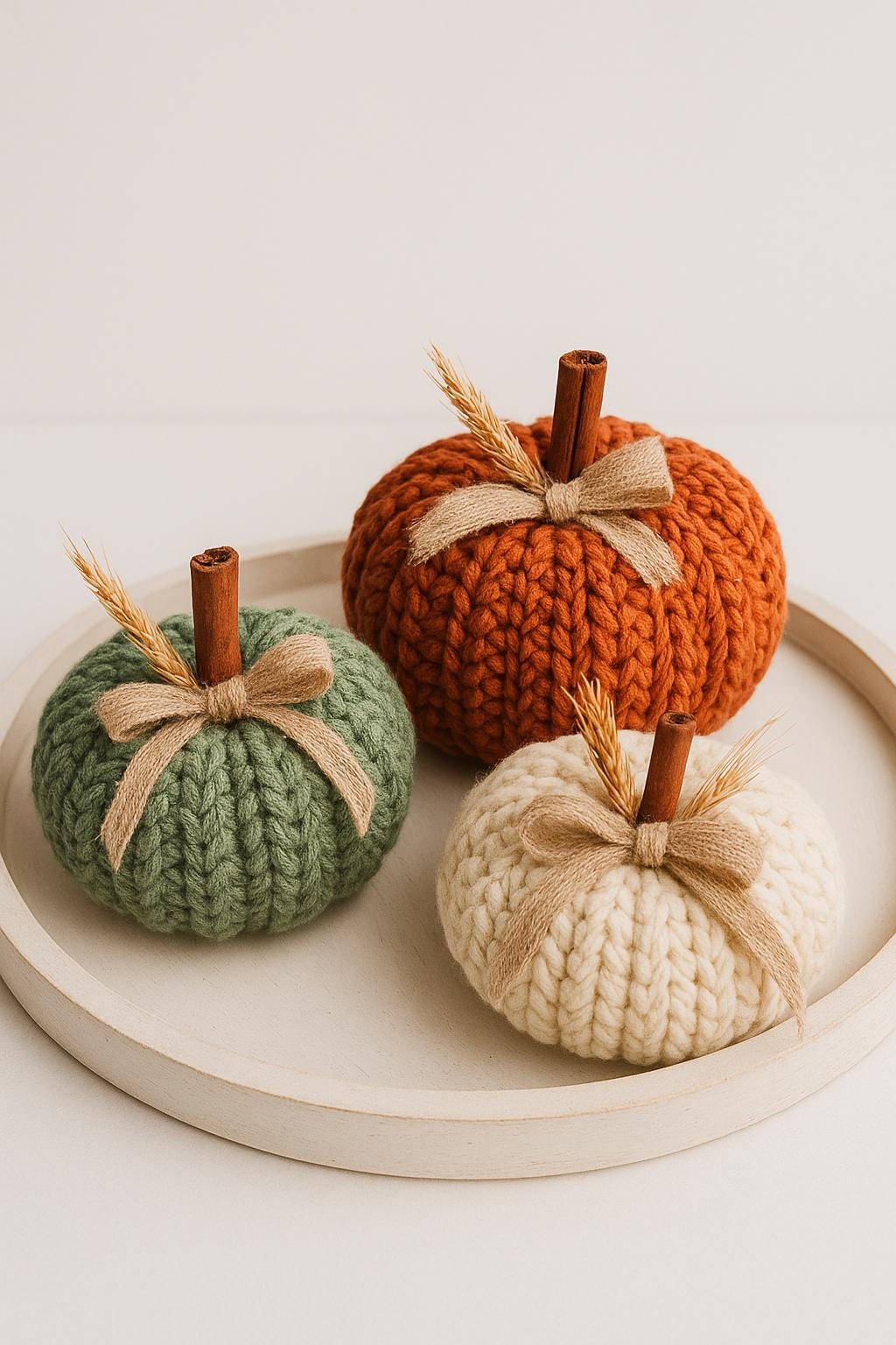 Rustic Harvest Puff Pumpkins Crochet Pattern – Digital PDF, DIY Autumn Home Decor, Fall Pumpkins, U.S. & U.K.