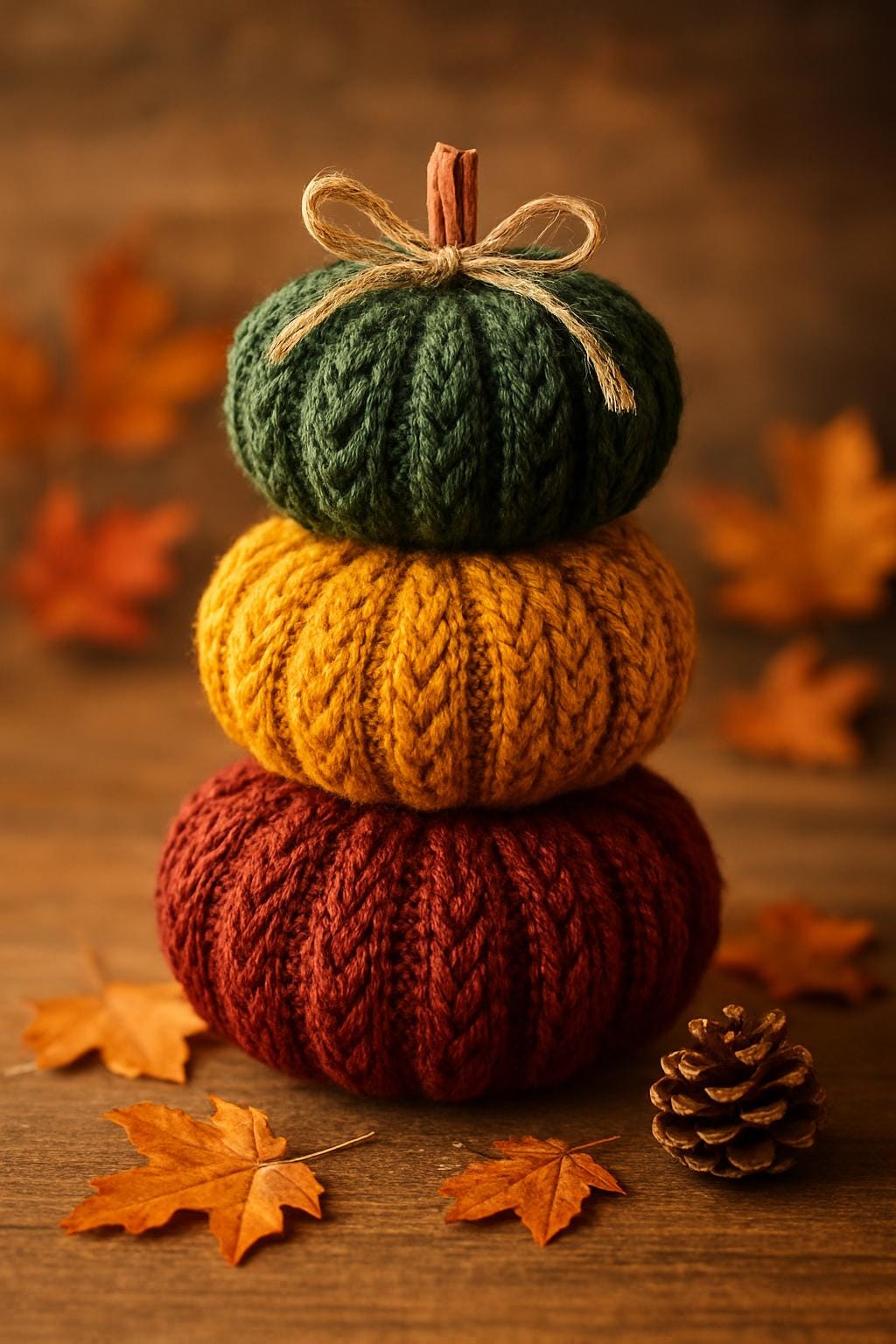 Rustic Harvest Puff Pumpkins Crochet Pattern – Digital PDF, DIY Autumn Home Decor, Fall Pumpkins, U.S. & U.K.
