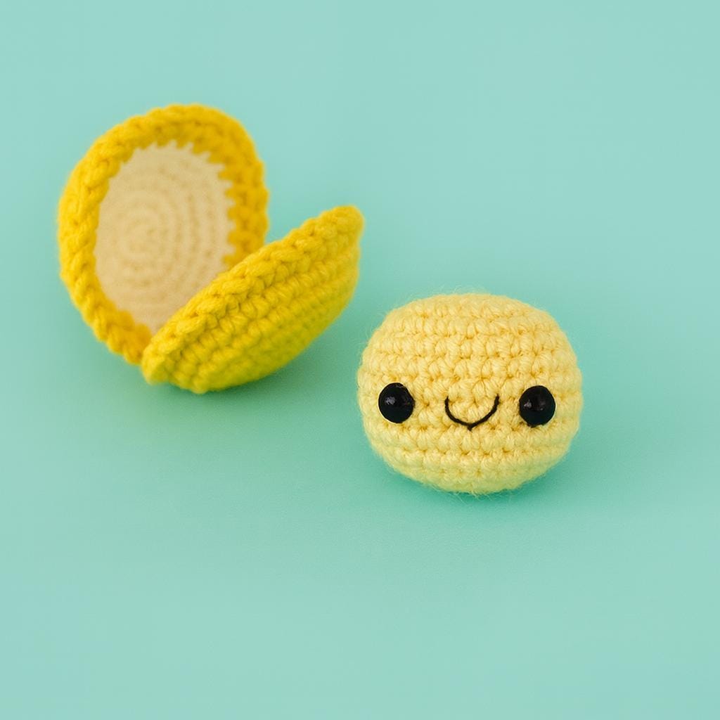Crochet Clam Pattern: Amigurumi Sea Shell Toy (PDF Pattern)