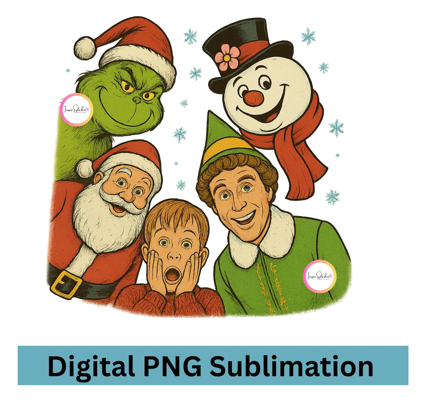 Christmas Movie Characters PNG | Funny Holiday Sublimation Design | Festive Digital Download for Shirts and Mugs