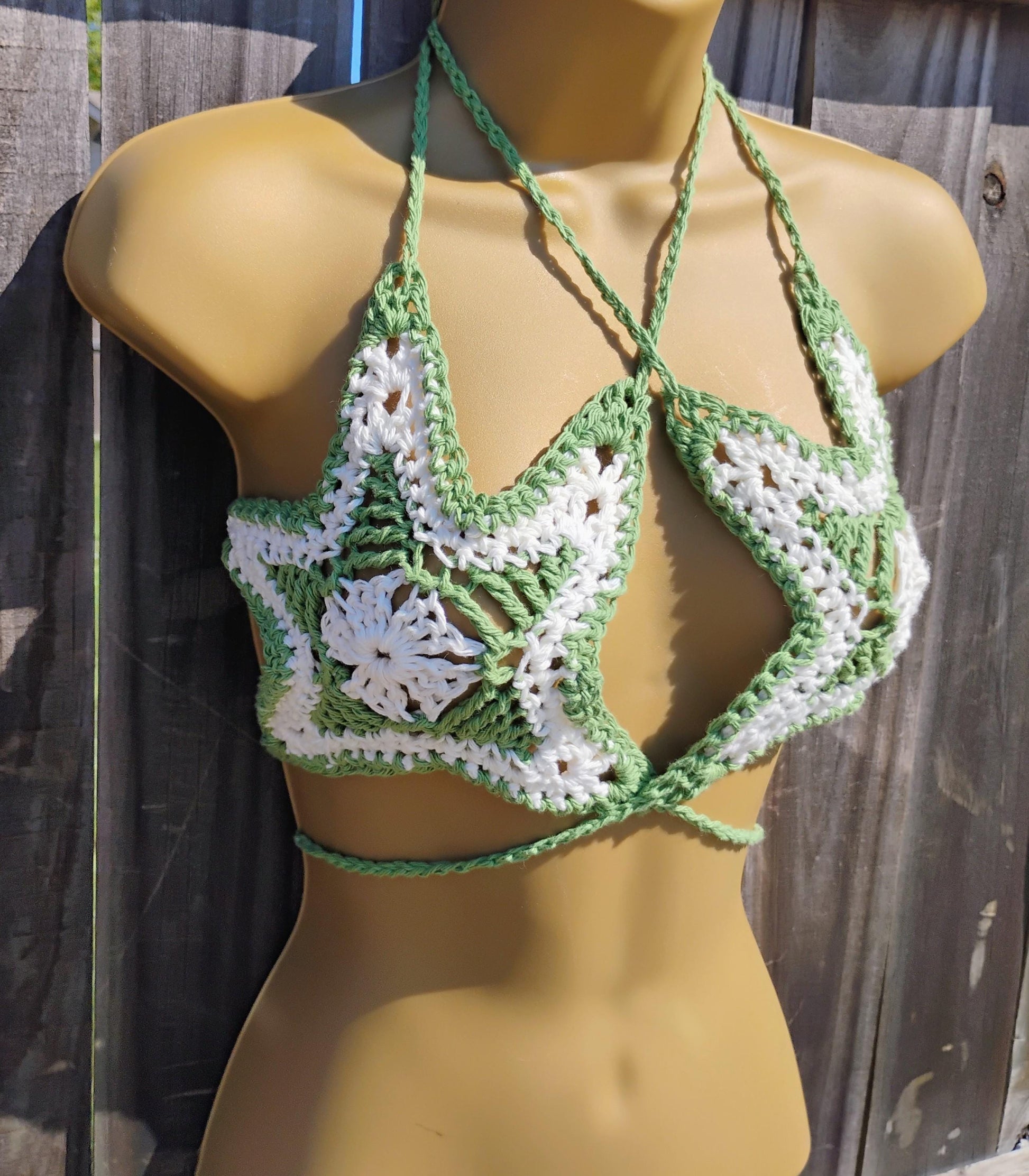 Crochet Pattern PDF – Festival Starfish Bralette & Summer Crop Top