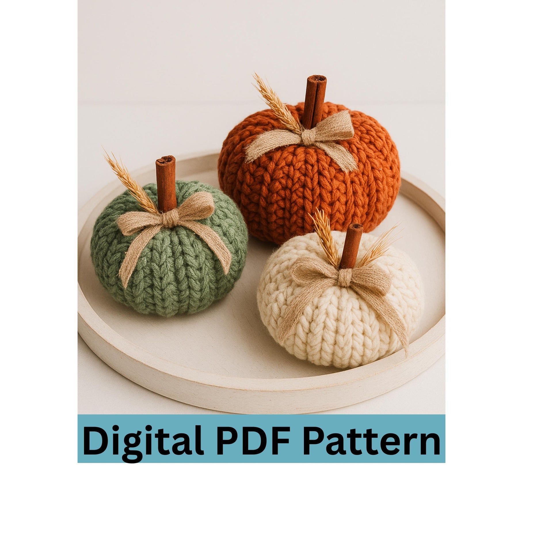 Rustic Harvest Puff Pumpkins Crochet Pattern – Digital PDF, DIY Autumn Home Decor, Fall Pumpkins, U.S. & U.K.