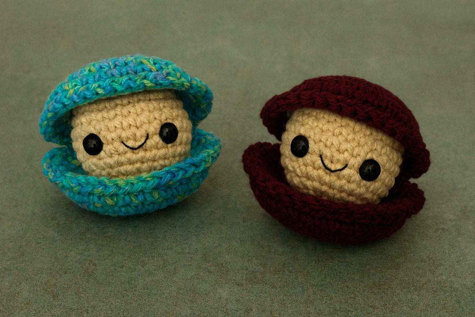 Crochet Clam Pattern: Amigurumi Sea Shell Toy (PDF Pattern)